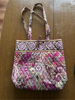 Vera Bradley Pink Paisley Quilted Tote